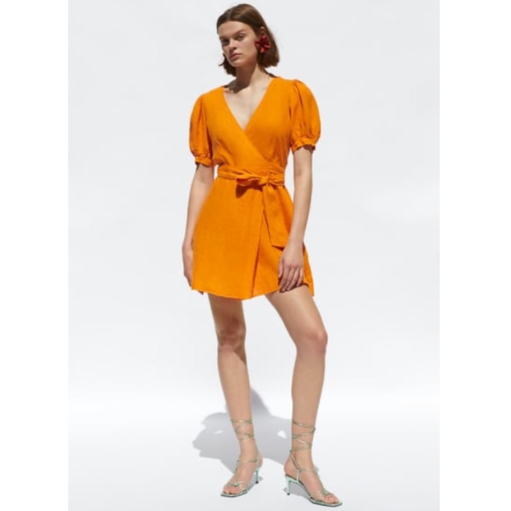 Zara Wrap Linen dress